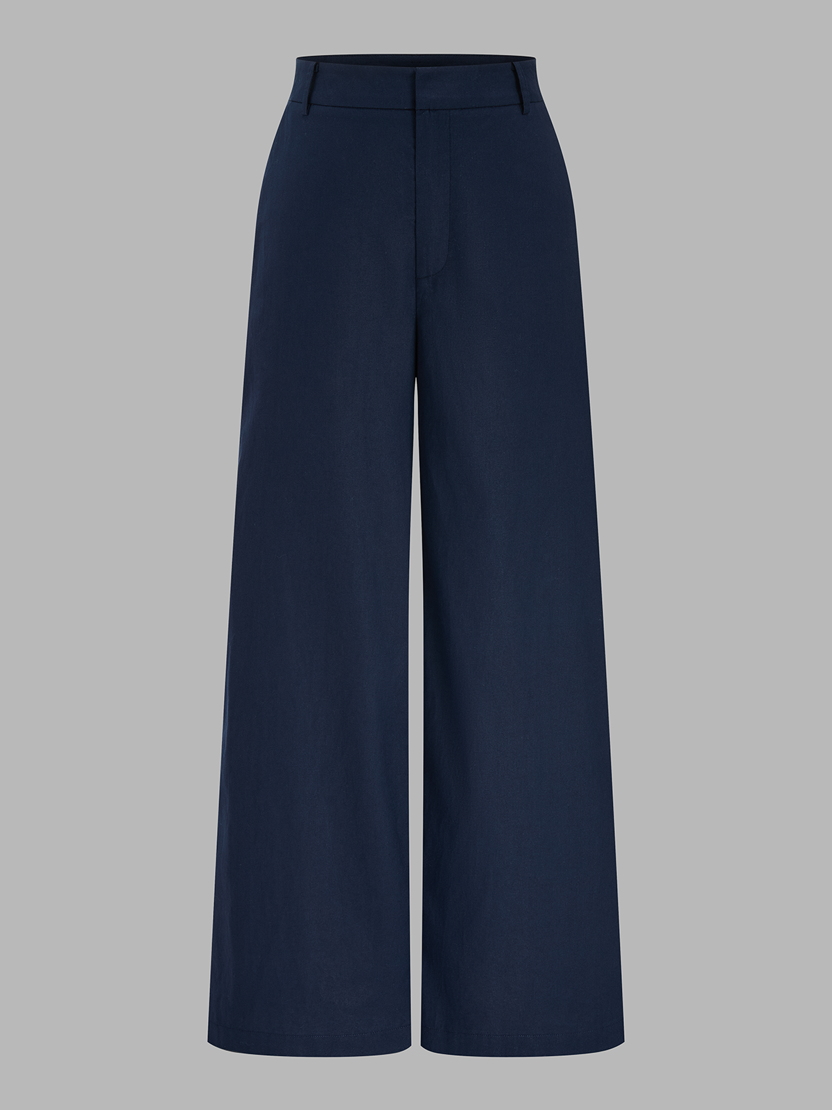 Cotton Linen Belted Strapless Top & Pants Set
