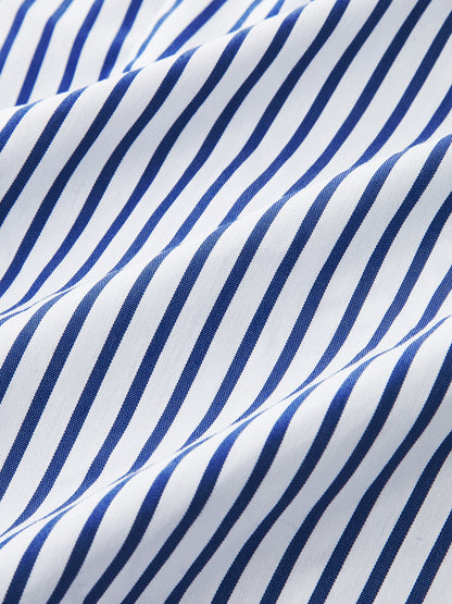 Striped Tie-Front Halter Top