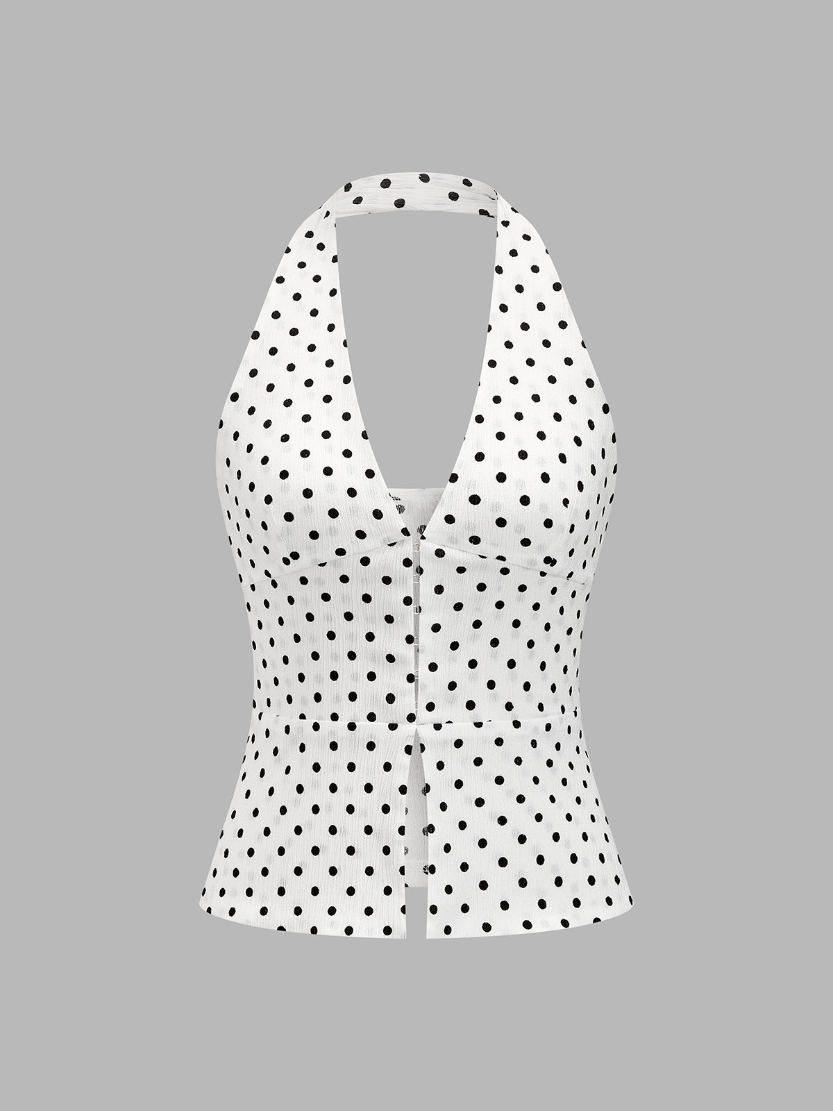 Polka Dot Halter Top & Flare Pants Set