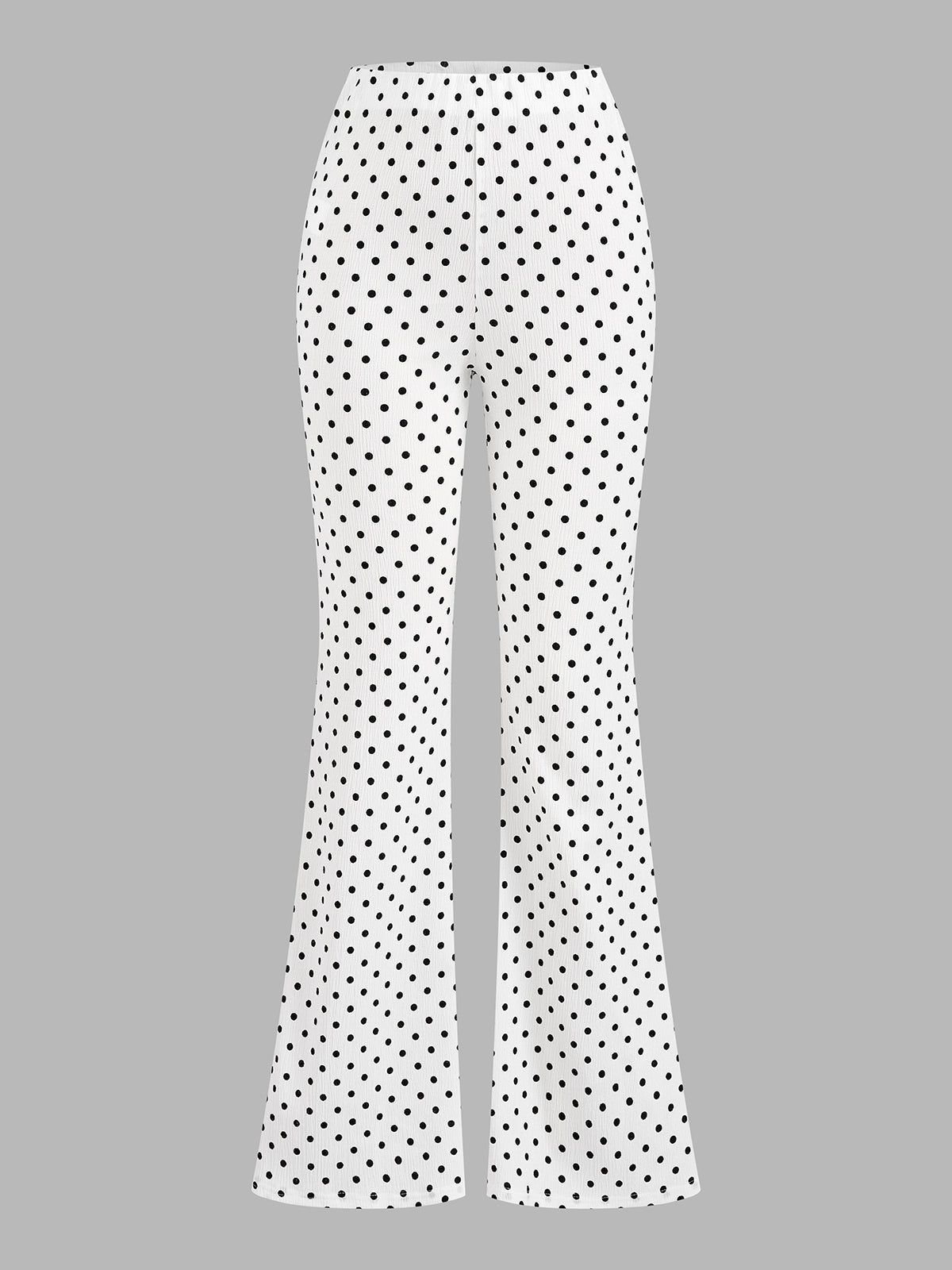 Polka Dot Halter Top & Flare Pants Set