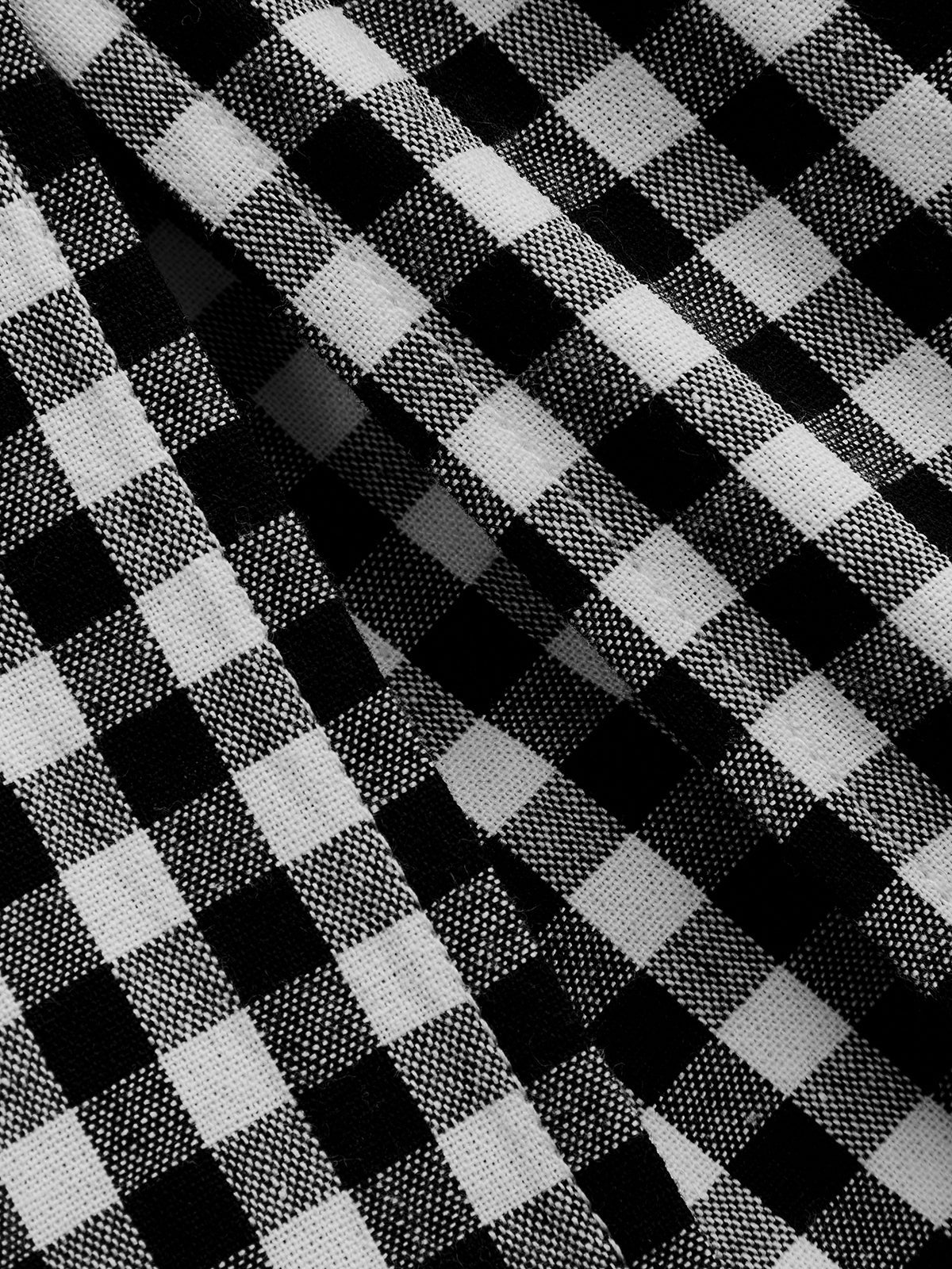 Gingham Bow-Strap Top & Midi Skirt Set