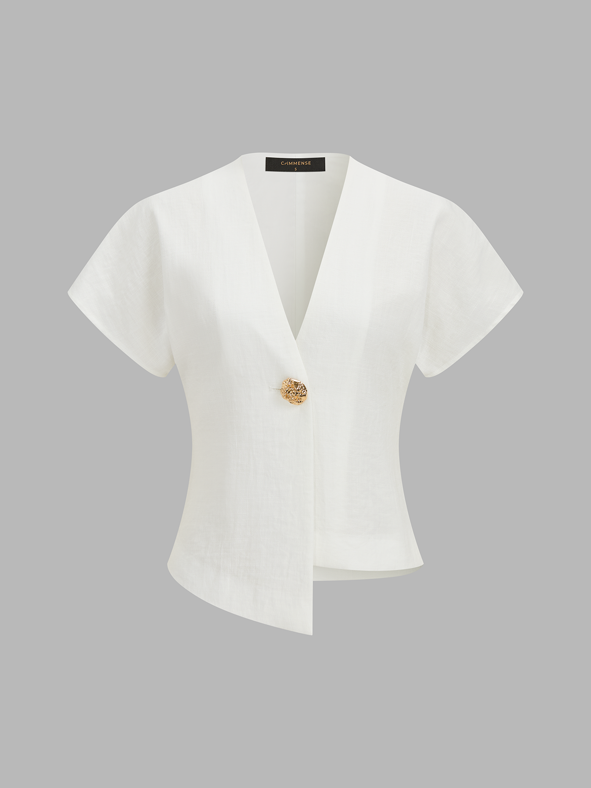 Irregular Hem Short Sleeve Top & Pants Set