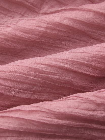 Crinkled Textured Halter Maxi Dress