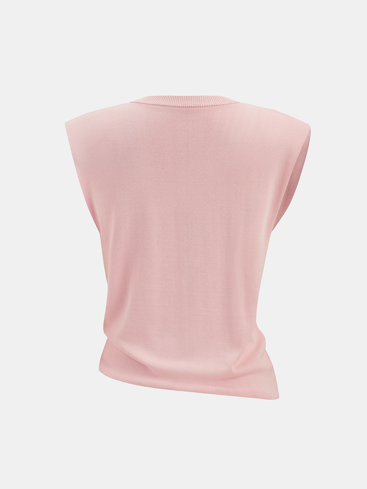 Twisted Waist Sleeveless Knit Top