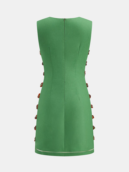 Amber Detail Cut-Out Mini Dress