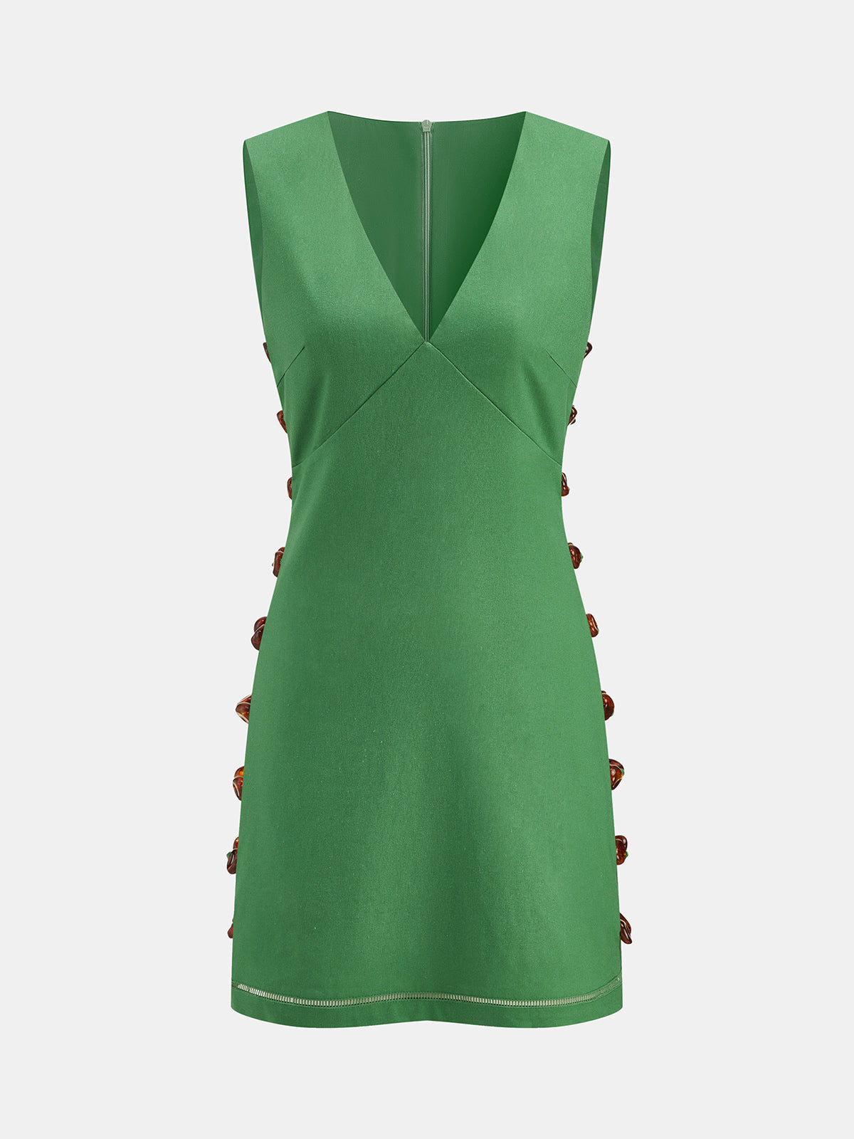 Amber Detail Cut-Out Mini Dress