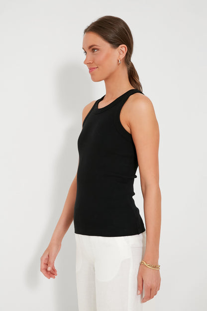 Black Everyday Ribbed Tank