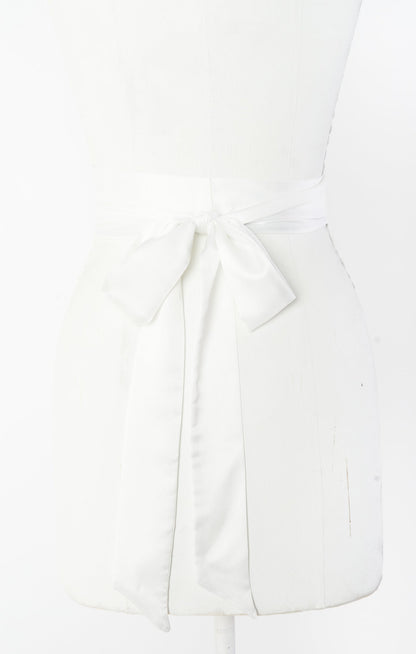 Bridesmaid Sash ~ Ivory Luxe Satin