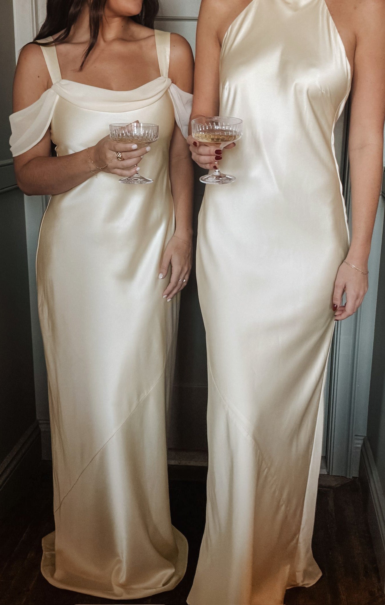 Bella Maxi Dress ~ Buttercream Luxe Satin