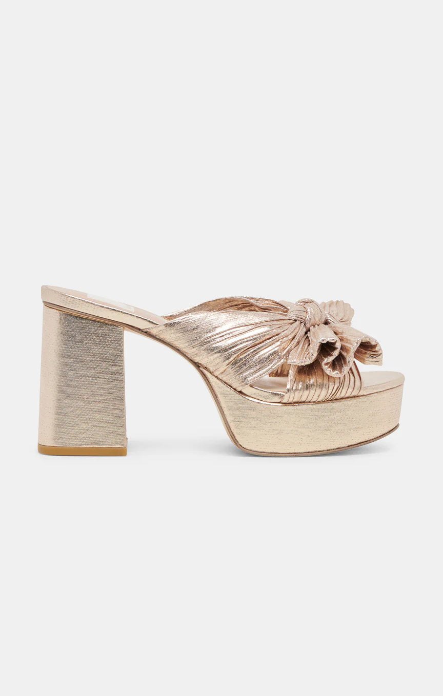 Dolce Vita Blare Bow Heel ~ Platinum