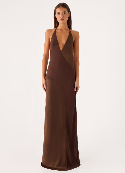 Ellopez Maxi Dress - Chocolate