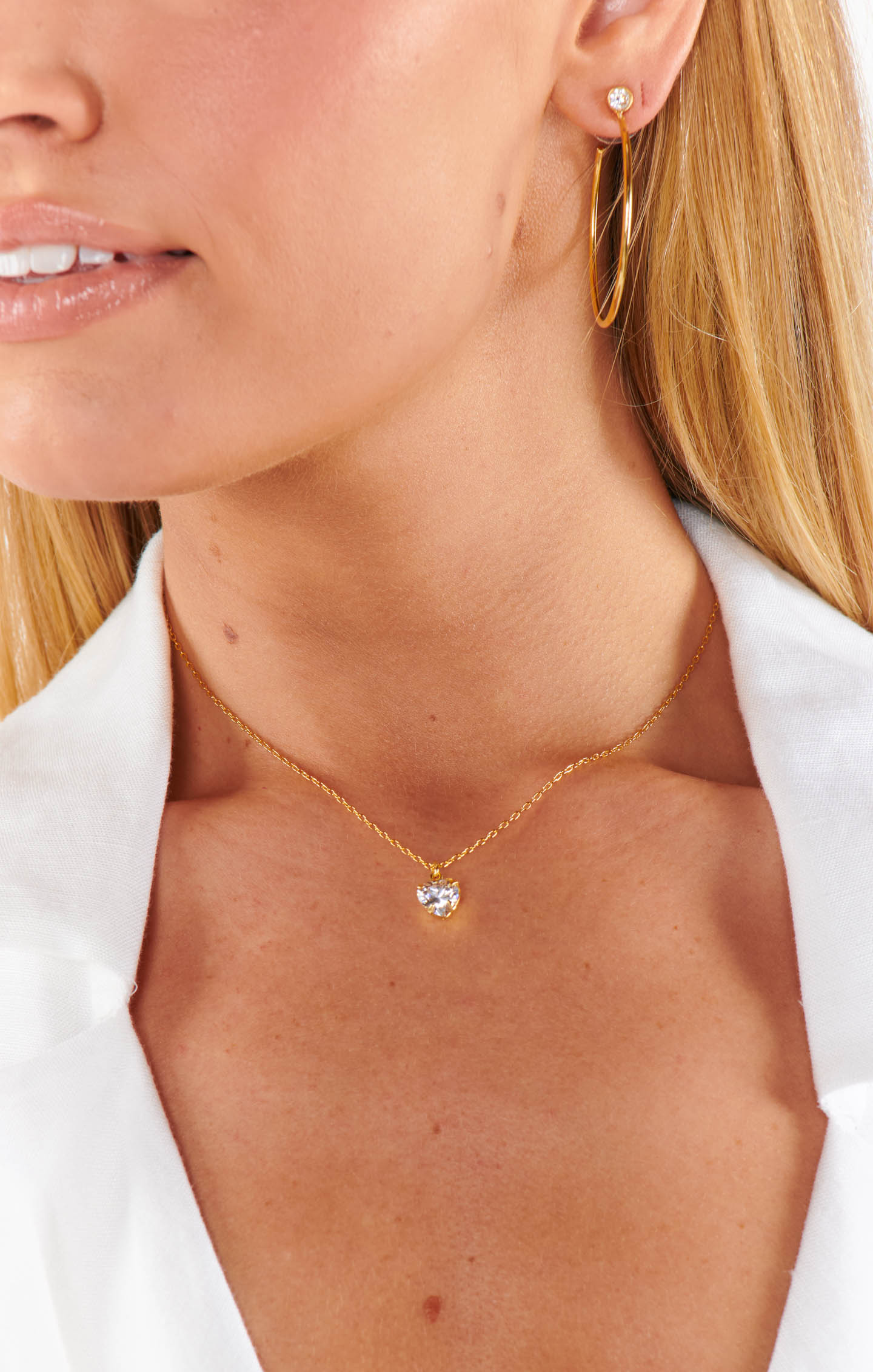 Faithy Jewels Hailey Heart Necklace ~ Gold