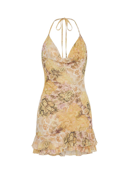 Daisybelle Halter Mini Dress Multi