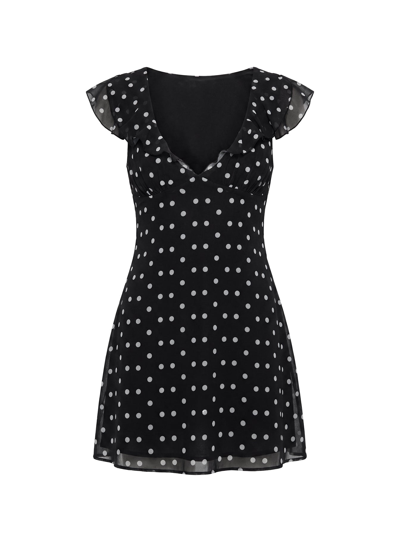 I Guess So Mini Dress Black Polka Dot