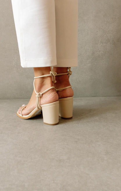 Alohas Grace Wrap Up Heel ~ Corn Ivory