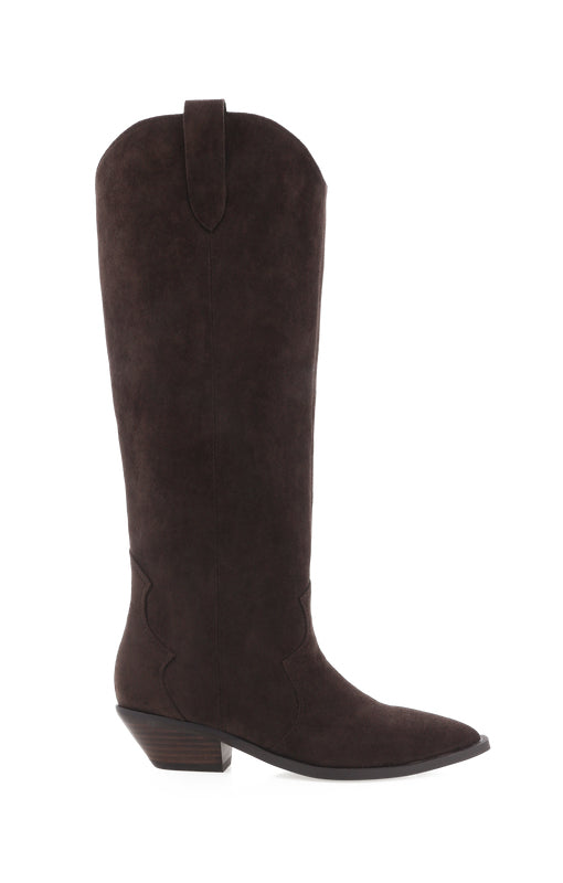 Billini Helix Boot ~ Dark Cacao Suede