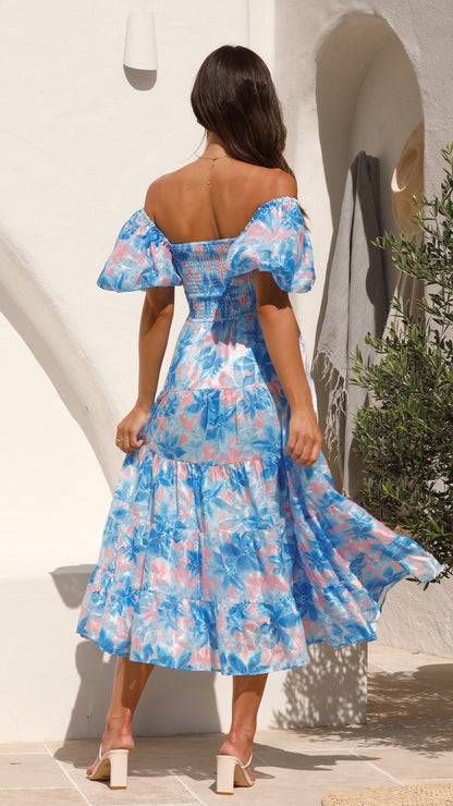 Silica Maxi Dress - Blue