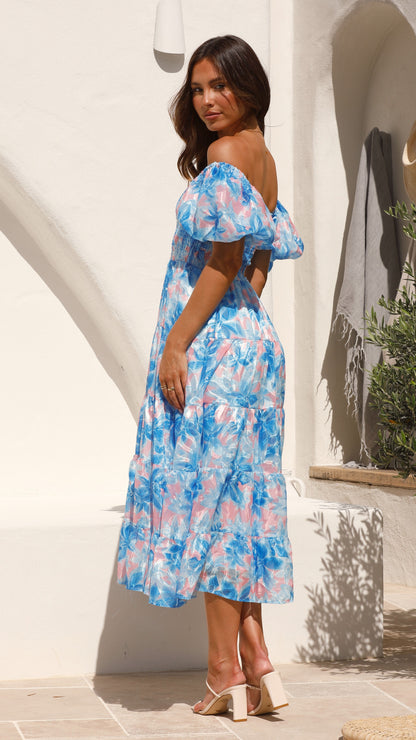 Silica Maxi Dress - Blue