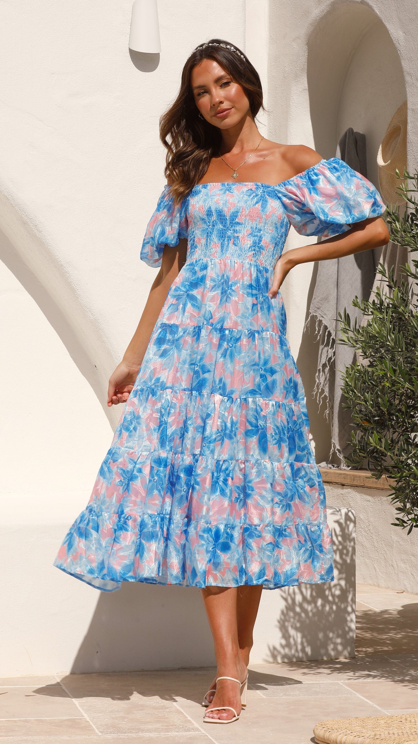 Silica Maxi Dress - Blue