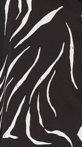 Zita Maxi Dress - Black/White