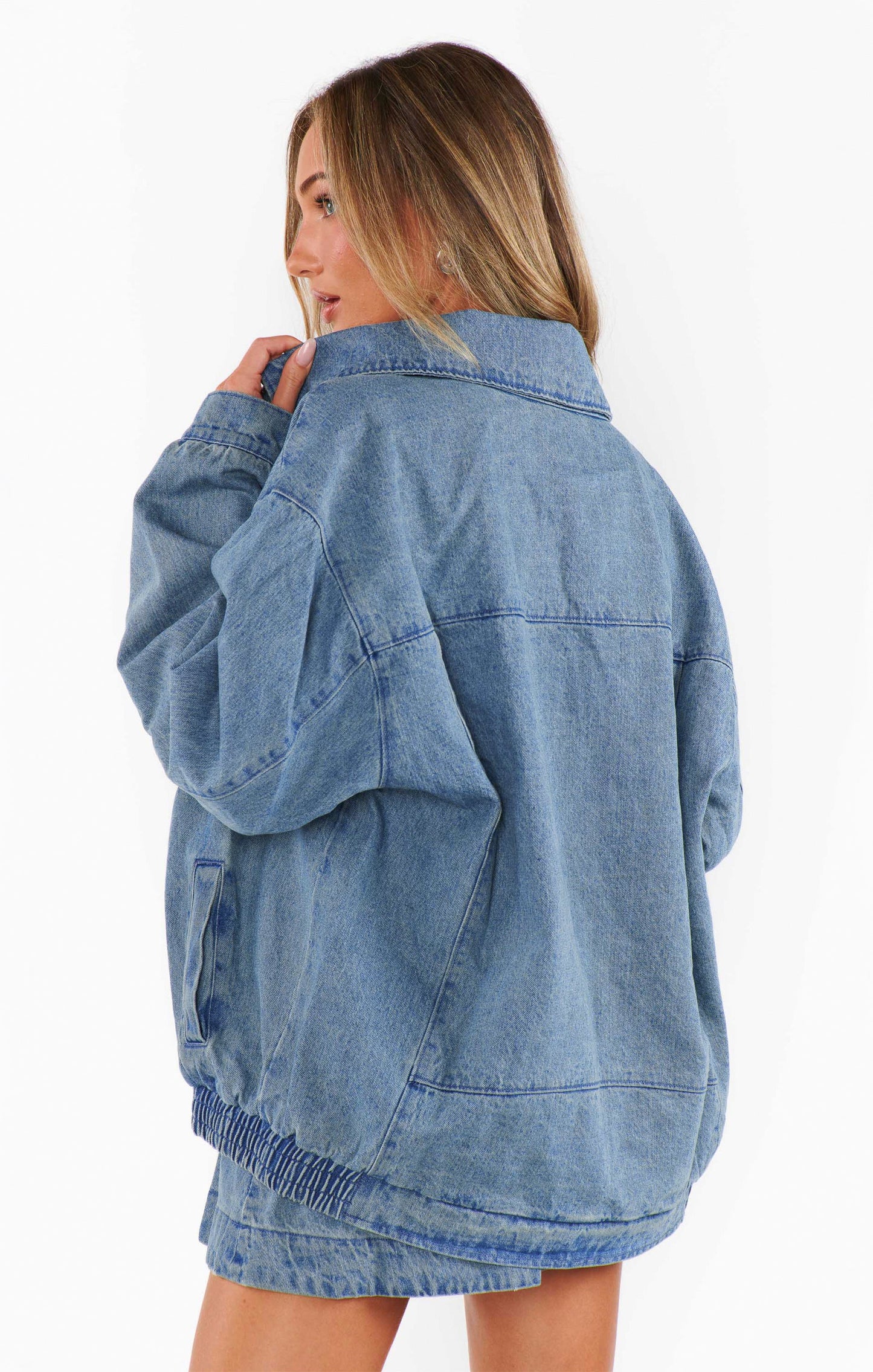 Carter Bomber Jacket ~ Ozone Indigo
