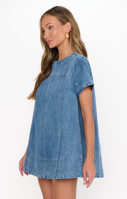 Claremont Dress ~ Stream Indigo