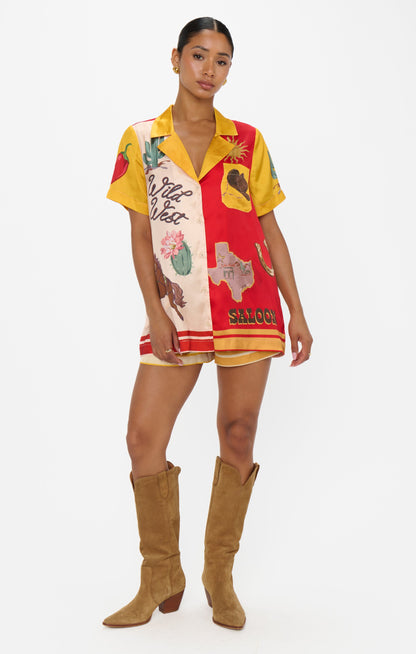 Home and Away PJ Set ~ Lone Star Silky