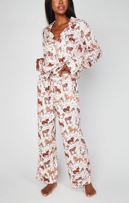 Classic PJ Set ~ Country Horses Jersey