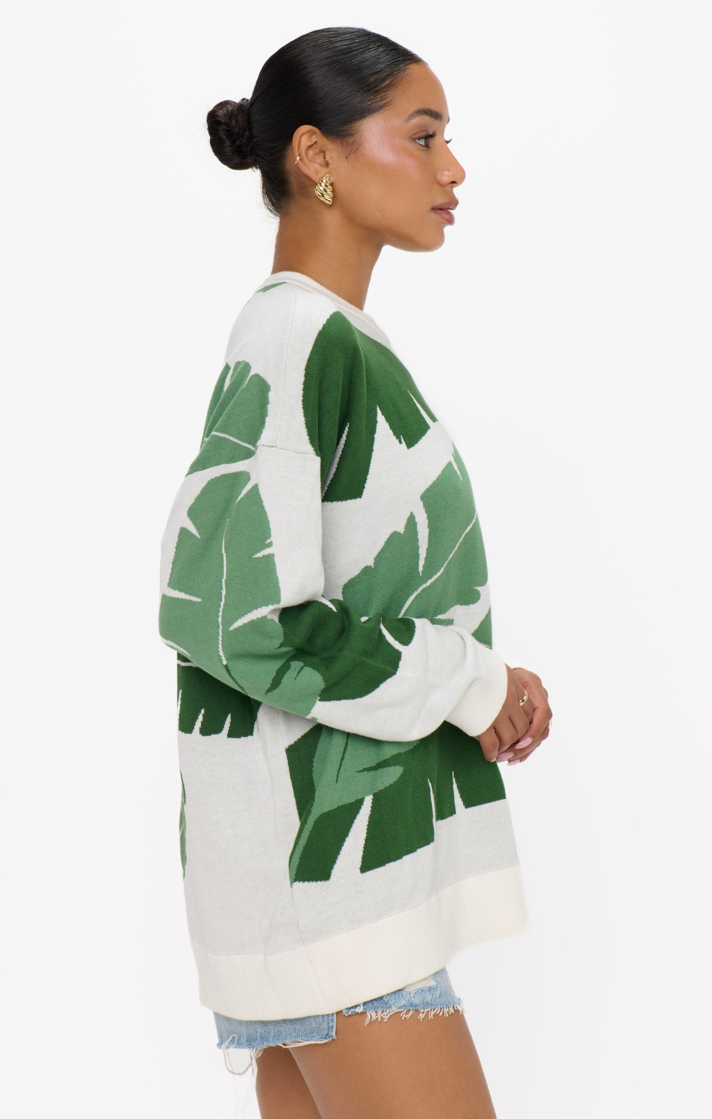 Adventure Sweater ~ Tropical Palm Knit
