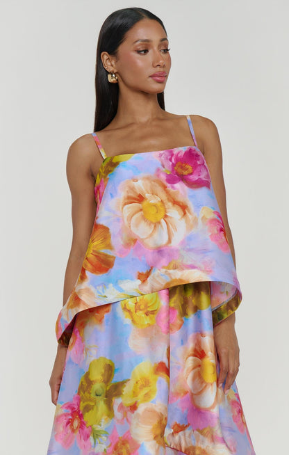 Ella Maxi Dress ~ Brushed Blooms