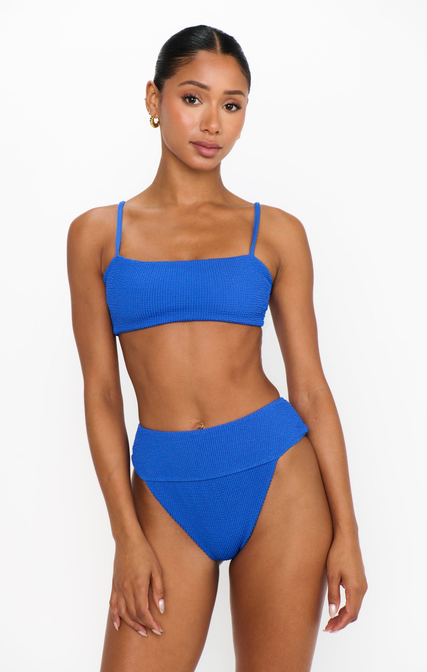 Destin Top ~ Cobalt Scrunch