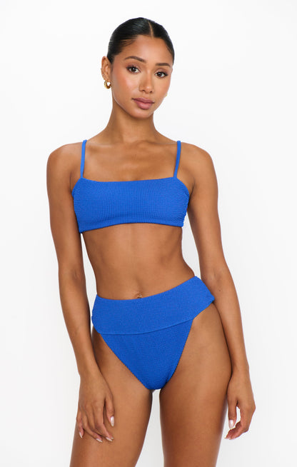 Destin Top ~ Cobalt Scrunch
