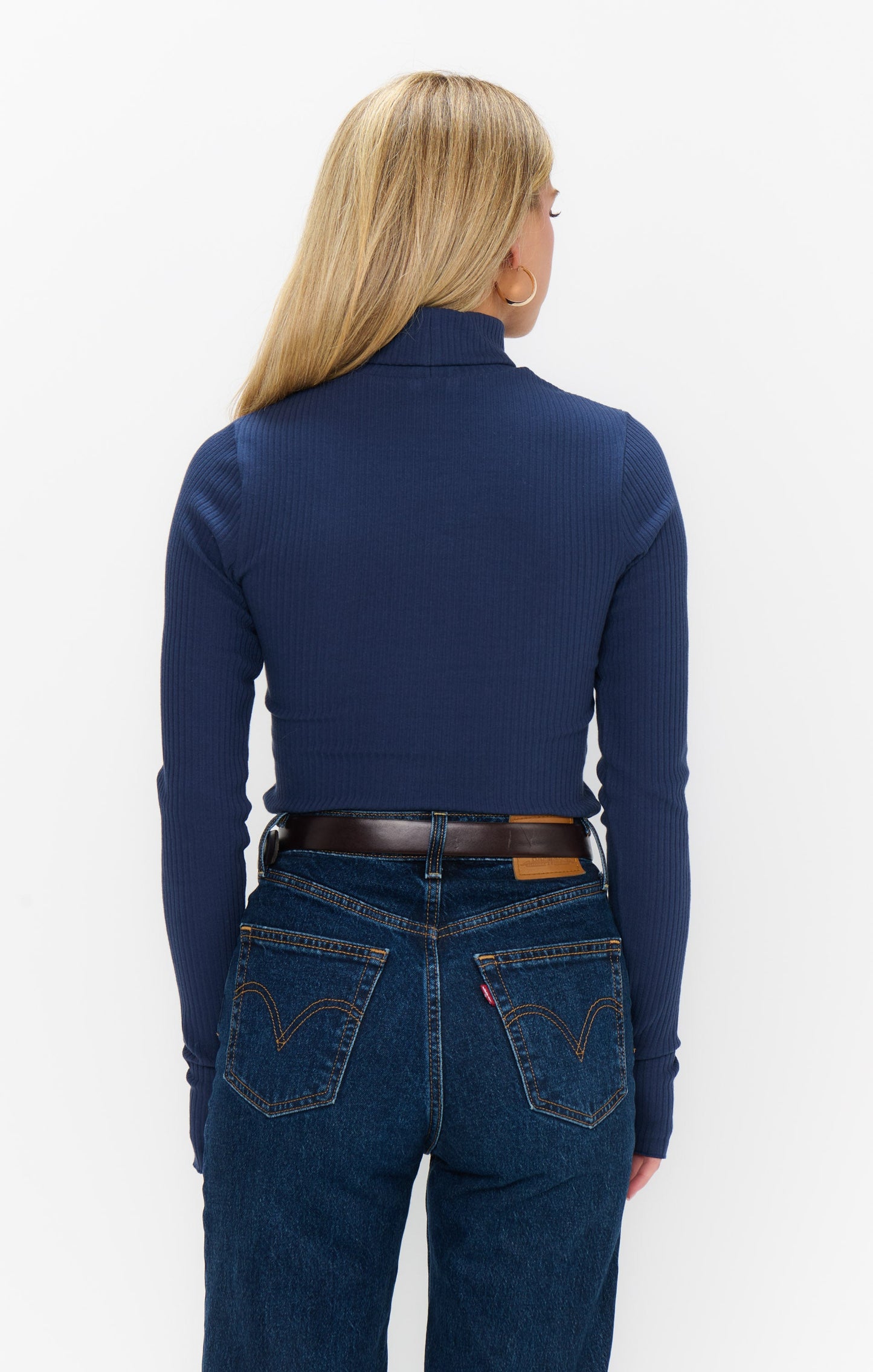 Layer Up Top ~ Navy Rib