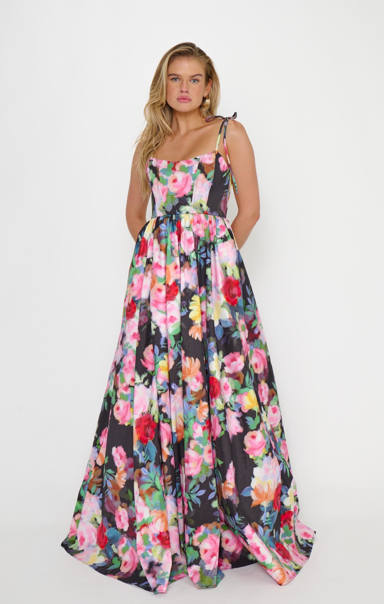 Juliet Maxi Dress ~ Moonlit Garden Gala Taffeta