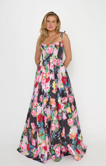 Juliet Maxi Dress ~ Moonlit Garden Gala Taffeta
