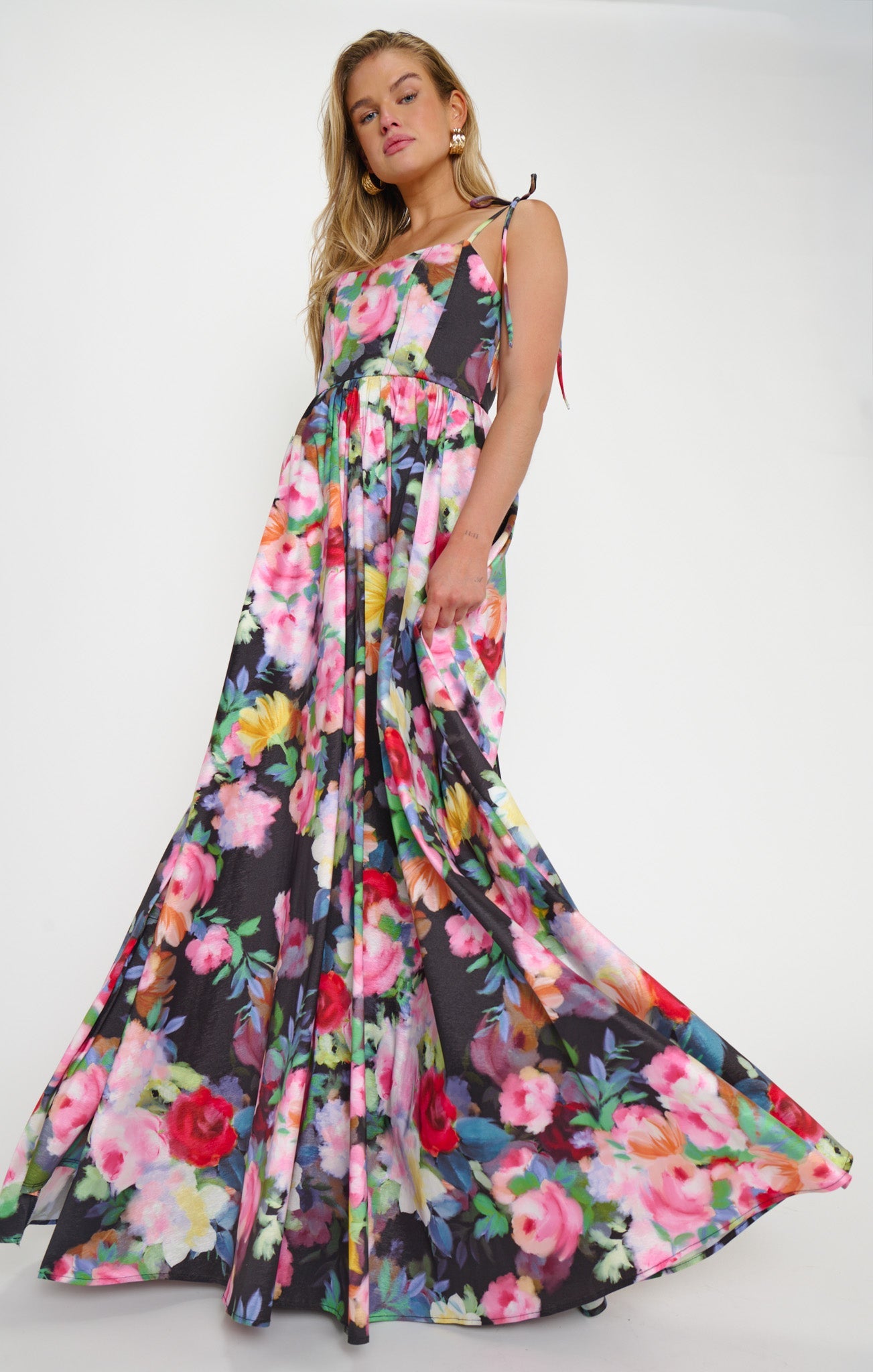 Juliet Maxi Dress ~ Moonlit Garden Gala Taffeta