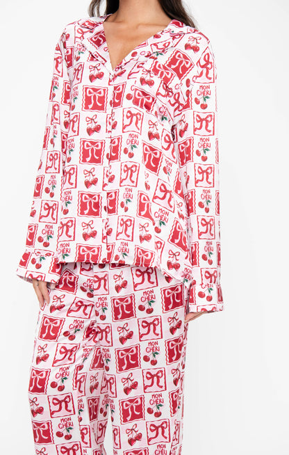 Classic PJ Set ~ Mon Cheri Silky
