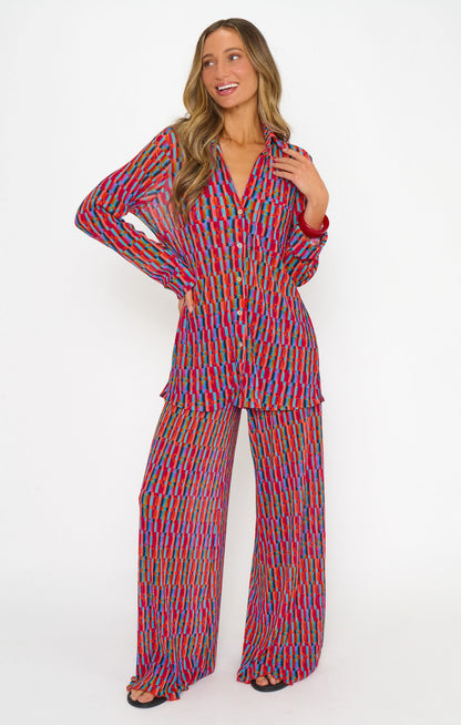 Jet Setter Pants ~ Cabo Crush Geo
