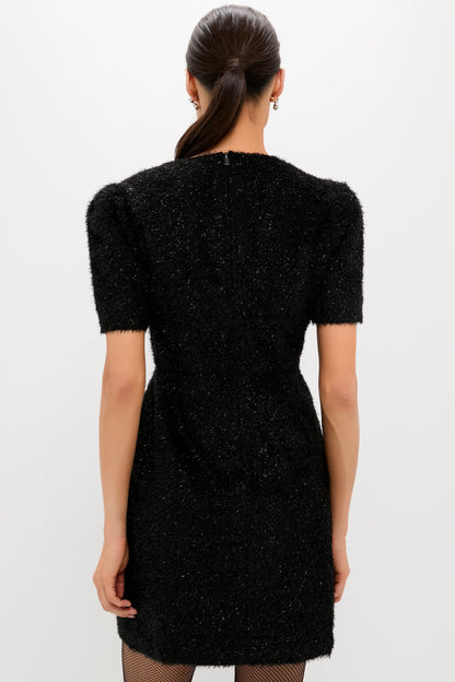Black and Silver Tinsel Corrine Dress