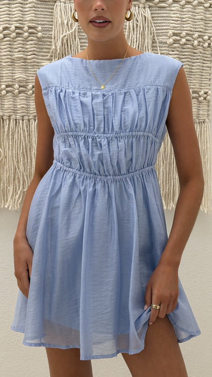 Masha Mini Dress - Blue