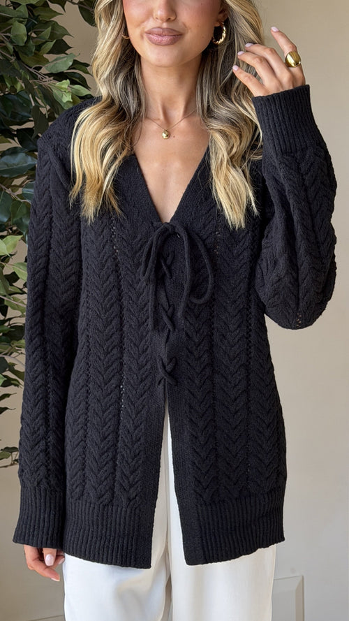 Georgia Knit Top - Black