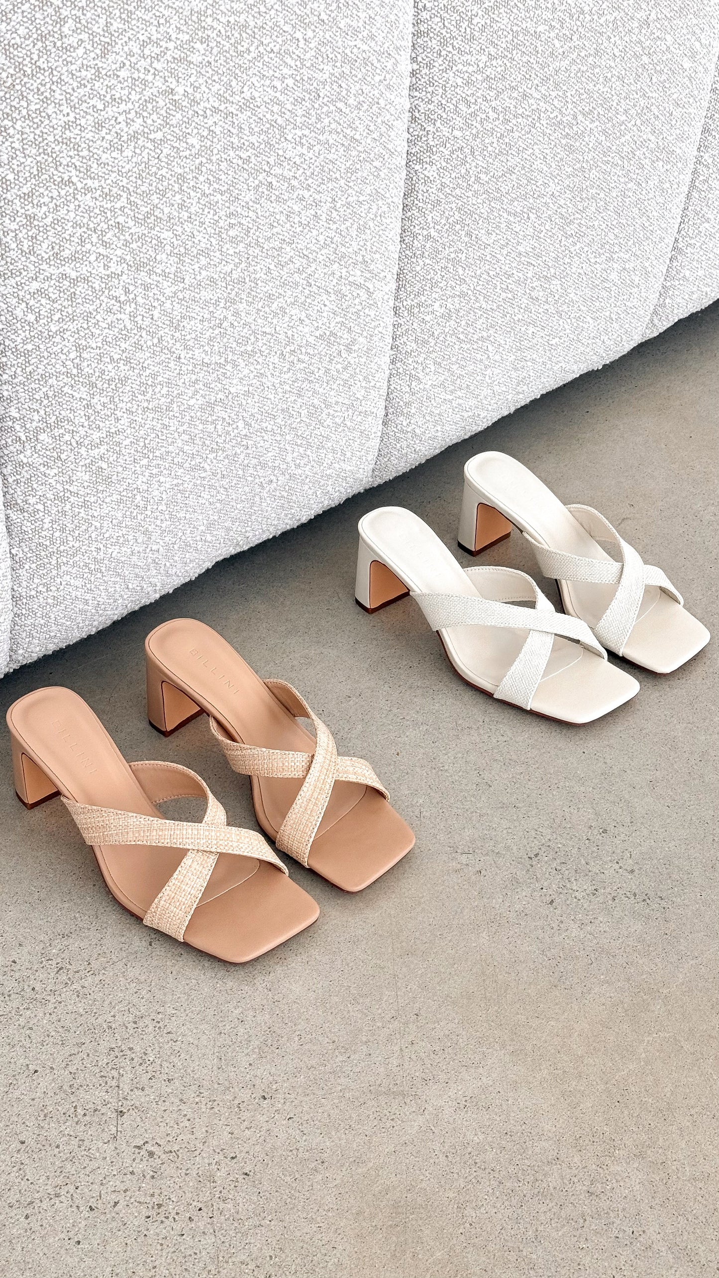 Camila Heel - Ivory Linen