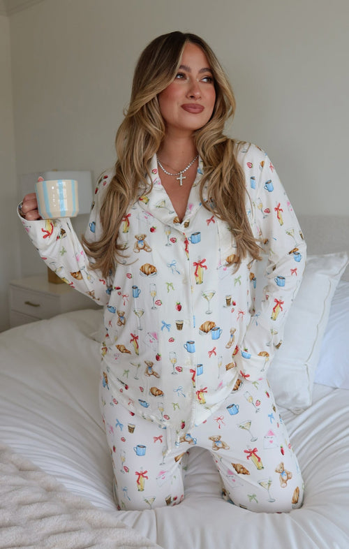 Classic PJ Set ~ Sundays in Paris Jersey