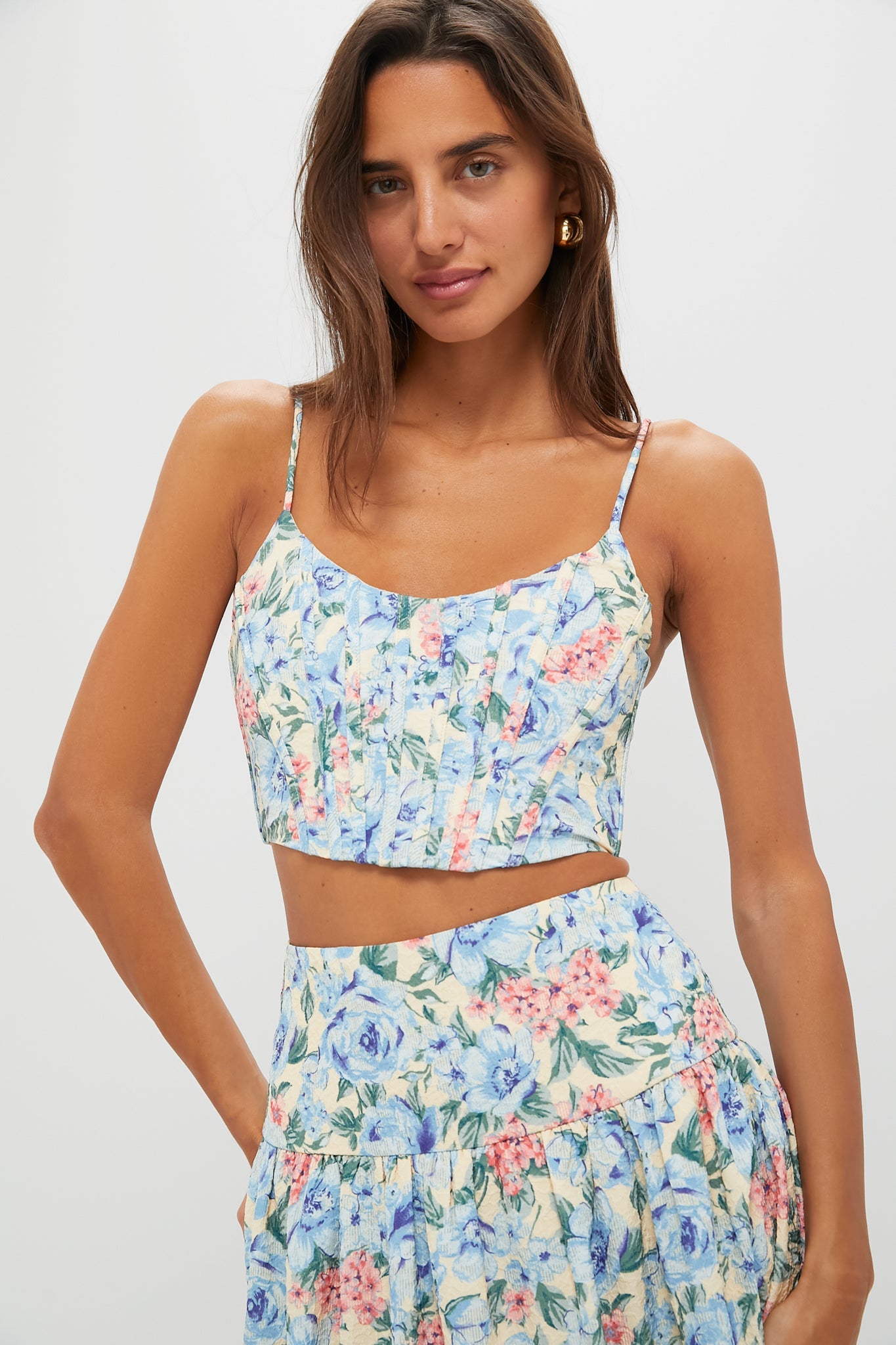 Blue Multi Tank Top