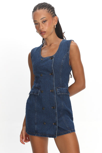 LIONESS L'Esprit Mini Dress Indigo