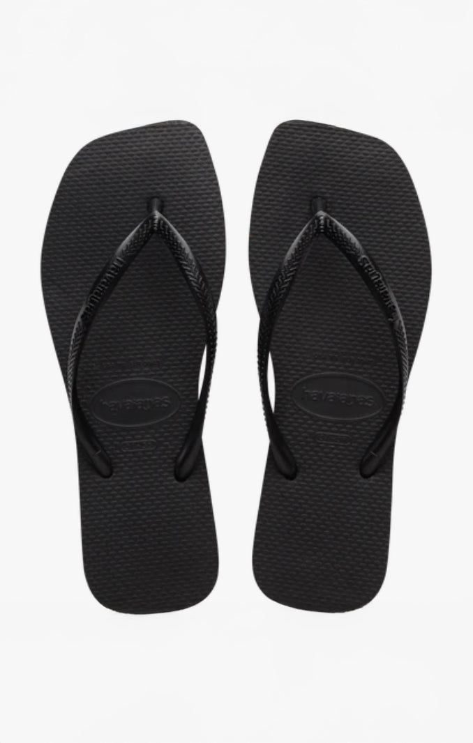 Havaianas Slim Square Thong ~ Black