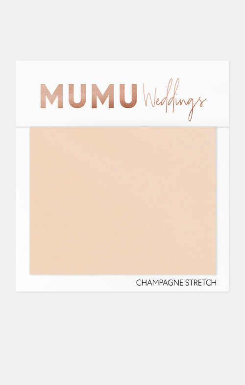 Bridesmaid Fabric Swatch ~ Champagne Stretch