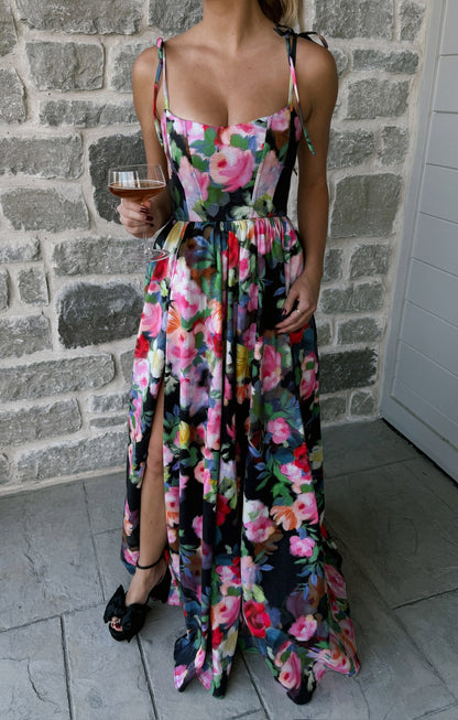 Juliet Maxi Dress ~ Moonlit Garden Gala Taffeta