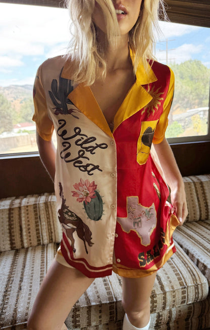 Home and Away PJ Set ~ Lone Star Silky