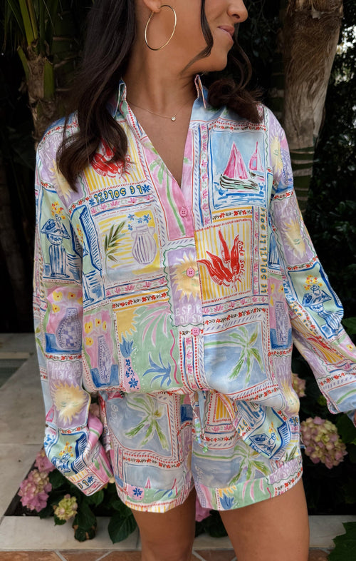 Early Riser PJ Set ~ Soleil Silky